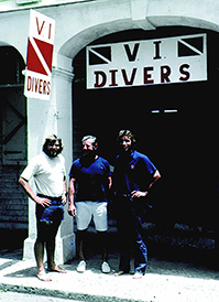 Gilliam, Bonin, Walker at first VI Divers Ltd, 1974
