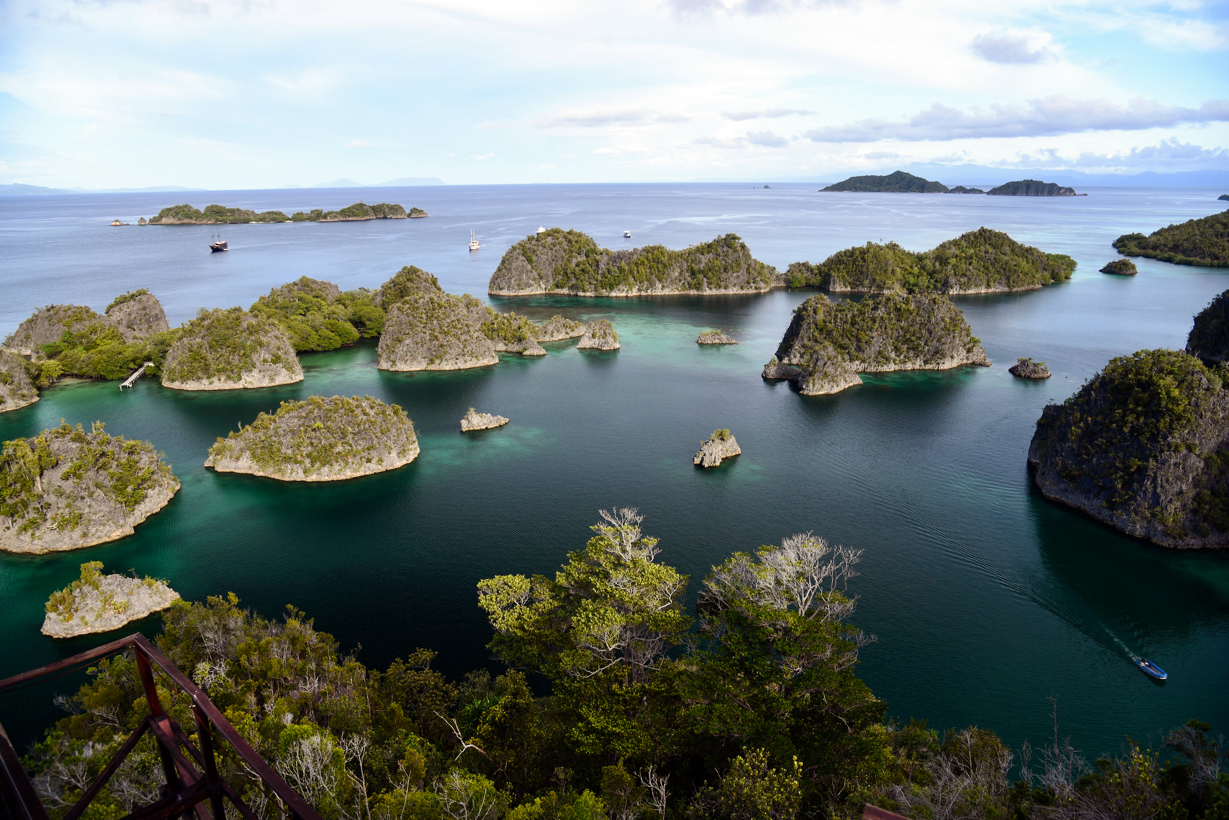 View over Raja Ampat from Piaynemo viewpoint. Photo by Pierre Constant