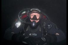 Diver in O'Three drysuit. Photo courtesy of the manufacturer.