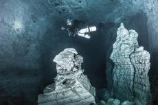 Cave diver. Photo by Andrey Bizyukin.