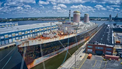 SS United States in a deteriorated condition