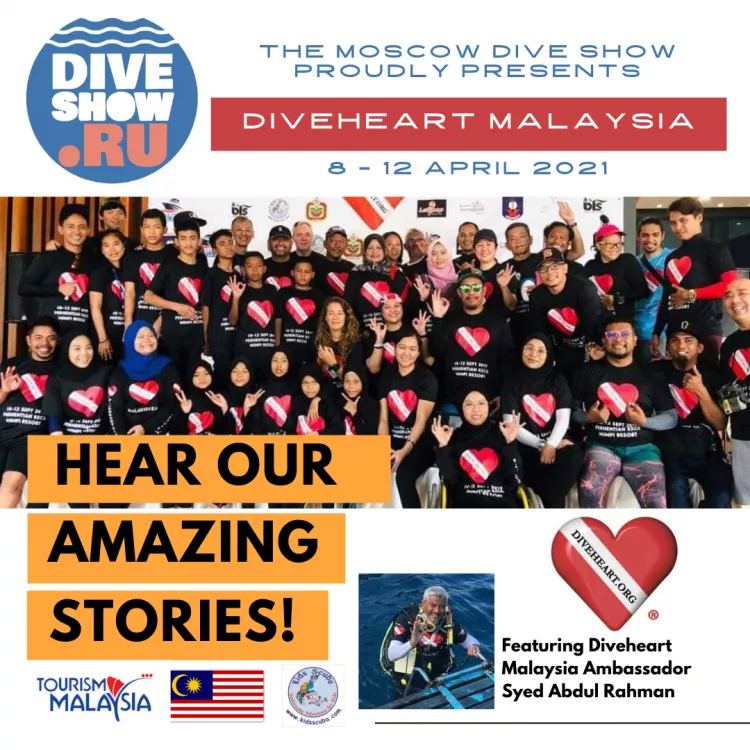 Diveheart partners with Tourism Malaysia for Moscow Dive Show 2021