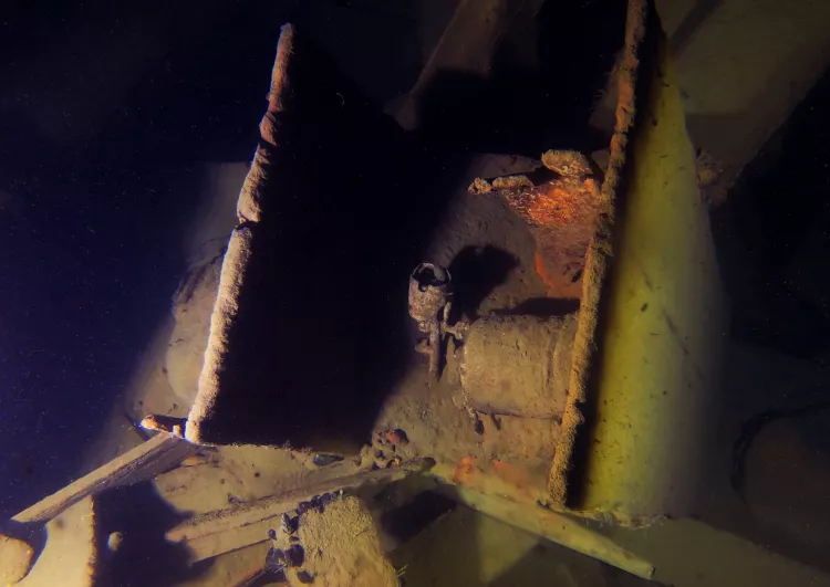 Carpenter’s tools found at the stern of the wreck