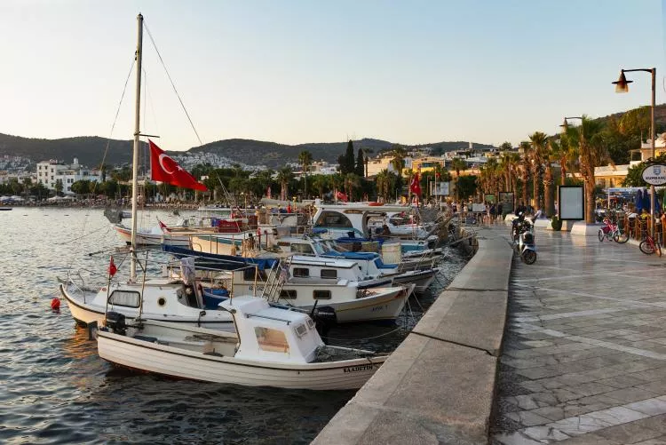On the waterfront promenade in Bodrum