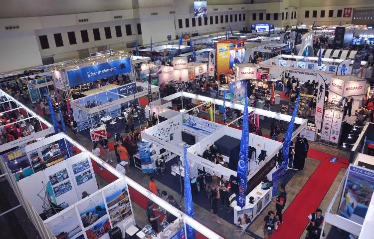 Malaysia International Dive Expo exhibitors' booths