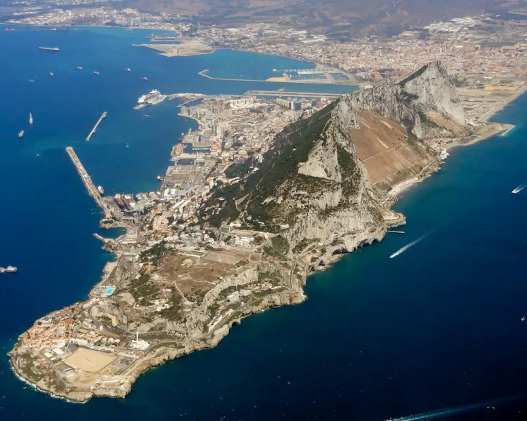Aerial View of Gibraltar