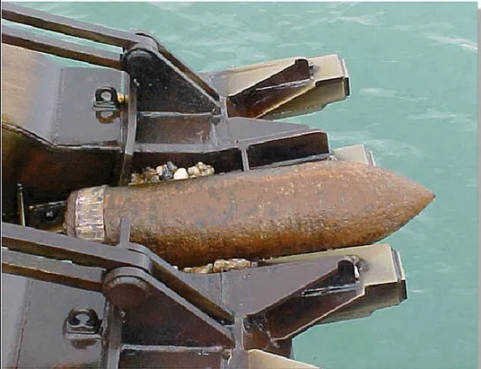 A recovered torpedo