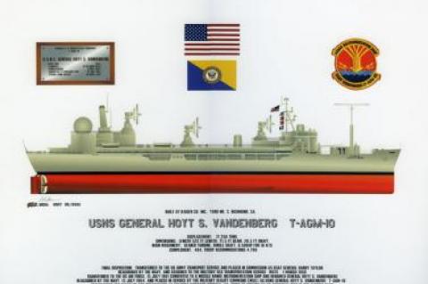 Sketch of USS Hoyt Vandenberg 